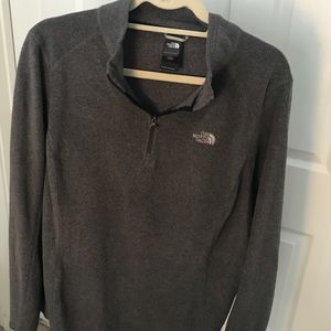 North Face Grey Fleece Women's Quarter Zip